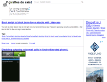 Tablet Screenshot of giraffesdoexist.com